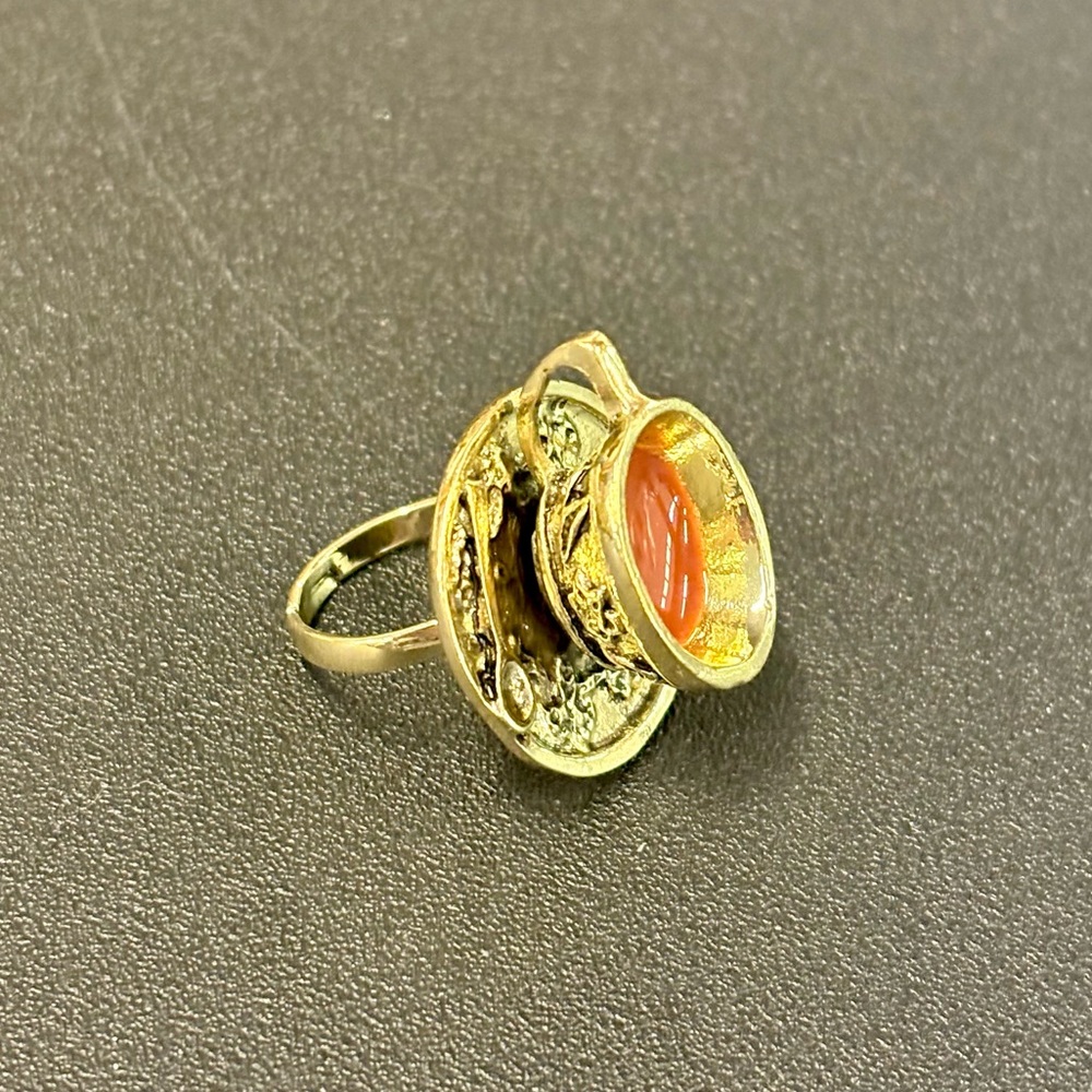 🆕 Coffee / Teacup Ring ☕️🤎